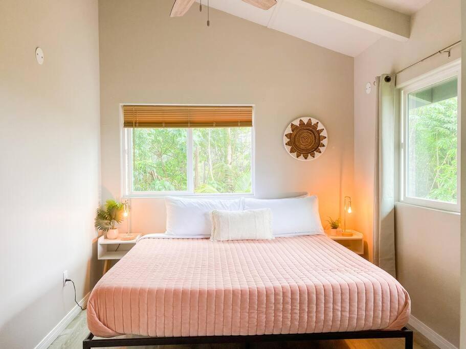 Hibiscus Hale, Full Kitchen, King Bed, Parking Apartment Keaau ภายนอก รูปภาพ